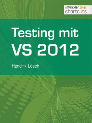 cover image of Testing mit Visual Studio 2012